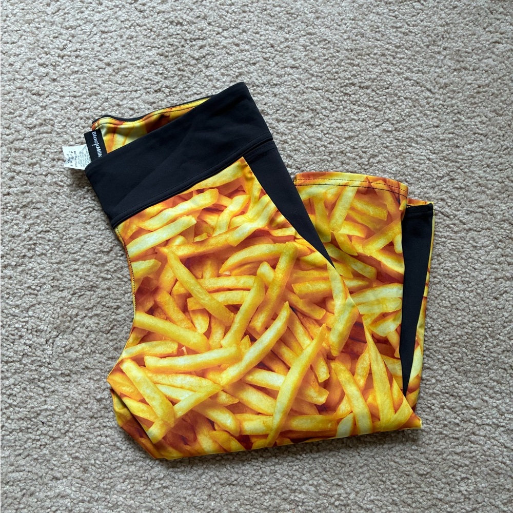 Blackmilk French fry capri leggings